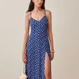 Reformation Blue Crimini Dress